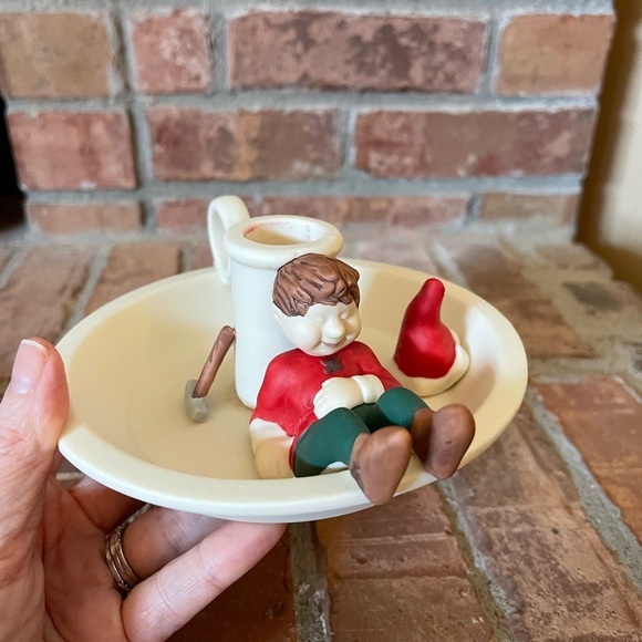 PartyLite Santa's Elves Saucerlite with Box - Picture 4 of 9